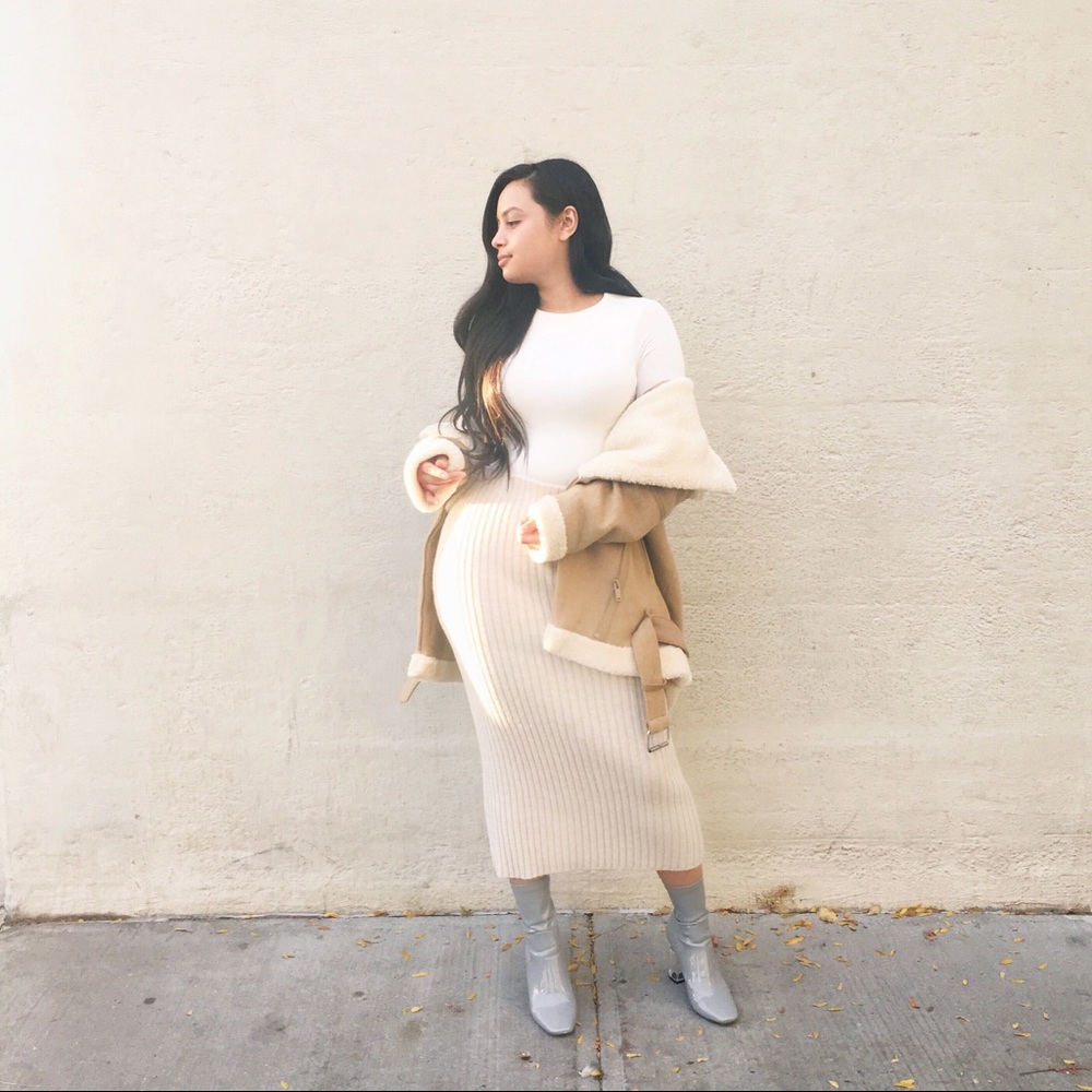 Faux Shearling Coat. Very good condition.